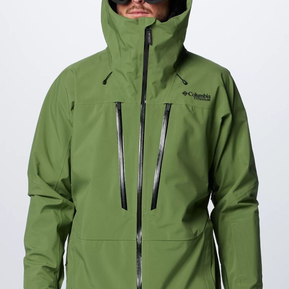 Columbia Platinum Peak™ II 3L Waterproof Ski Shell Jacket Men's Size L - NEW